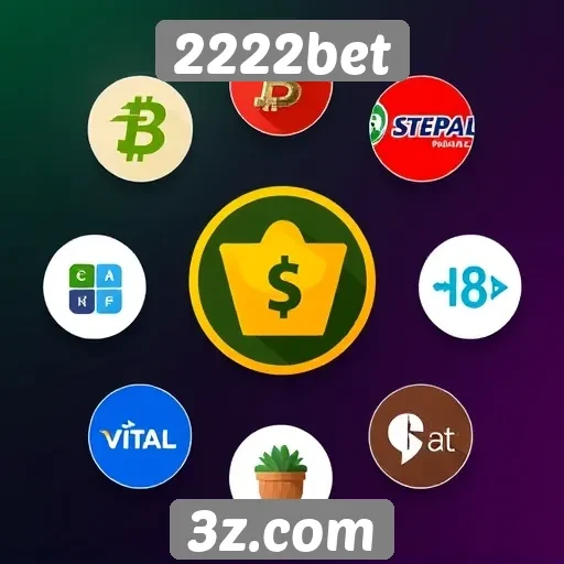Opções de pagamento disponíveis no 2222bet